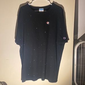 Mens Splatter Champion T Shirt XL